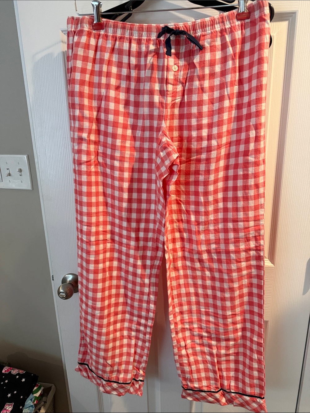 GAP Red and White Gingham Pajama Pants